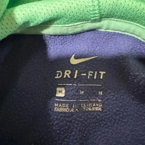 Nike Hoodie Womens Meduim Purple Center Swoosh Dri Fit Pullover Sweatshirt - Picture 2 of 5